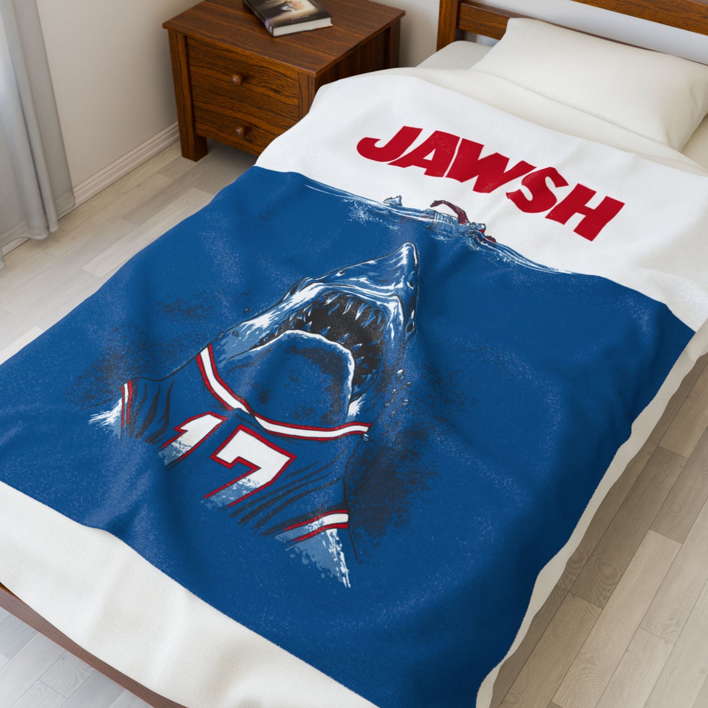 "JAWSH" Velveteen Plush Blanket