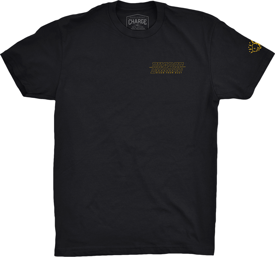 Black, front (100% cotton)