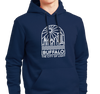 Sweatshirt Hoodie, Navy (50% cotton, 50% polyester)