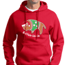 Sweatshirt Hoodie, Red (50% cotton, 50% polyester)