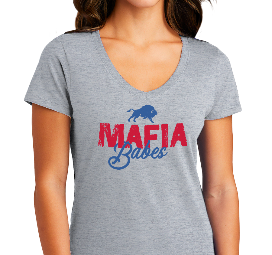 MAFIA Babes Logo Official Logo T-Shirts (Gray)