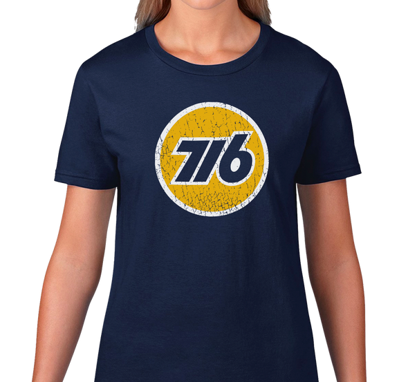 Ladies T-Shirt, Heather Navy (100% cotton)