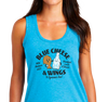 Ladies Racerback Tank, Turquoise Frost (50% polyester, 25% cotton, 25% rayon)