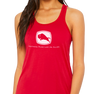 Racerback Tank Top, Red (50% polyester, 25% cotton, 25% rayon)