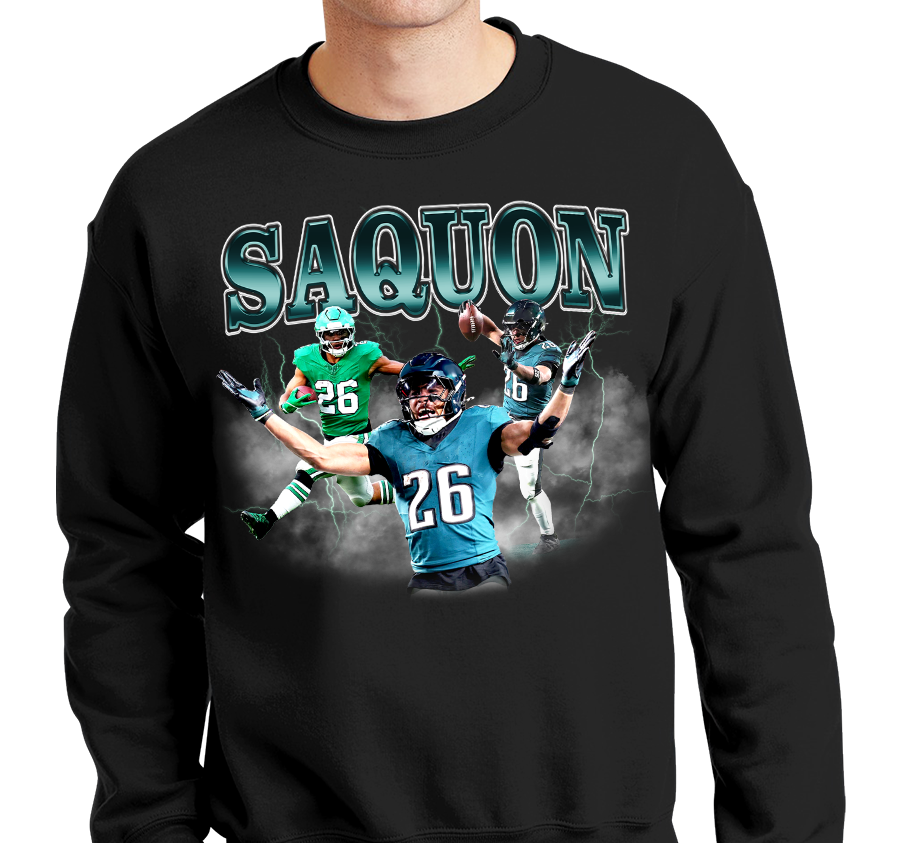 "Saquon Collage" Philadelphia Crewneck Sweatshirt