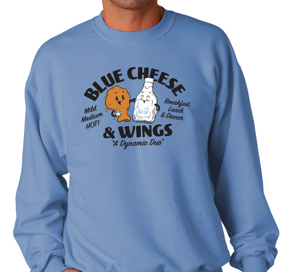 Crewneck Sweatshirt, Light Blue (50% cotton, 50% polyester)