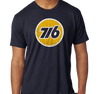 Unisex Tri-Blend T-Shirt, Vintage Navy (50% polyester, 25% cotton, 25% rayon)