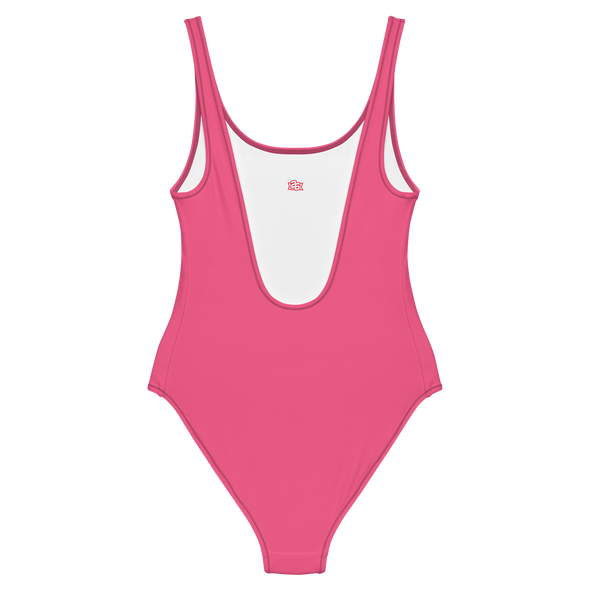 Summer 2024 Collection: "The City With Three Seasons" Pink One-Piece Swimsuit