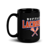 "Buffalo Lacrosse" Black Glossy Mug