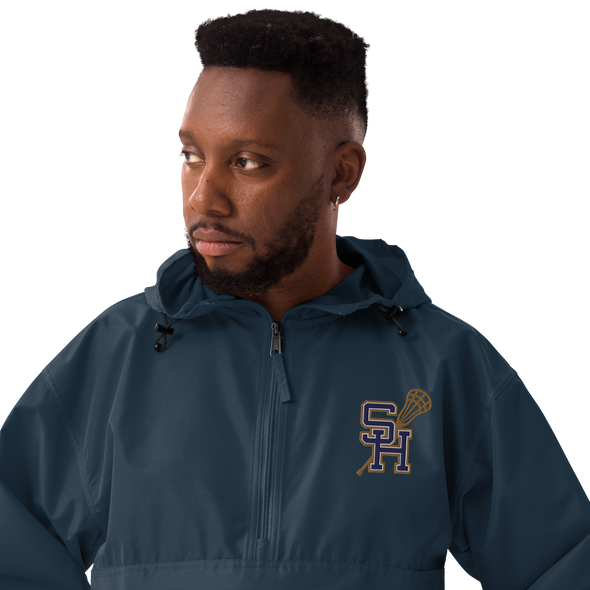 Sweet Home Lacrosse Embroidered Champion Packable Jacket (Navy)