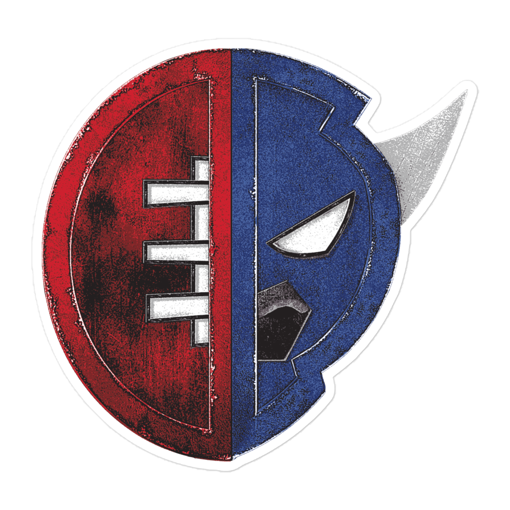 "Football & Buffalo" Sticker
