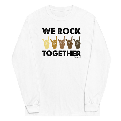 Official Nick Harrison "We Rock Together" Long Sleeve Shirt (White)