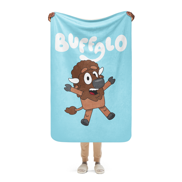"Buffaloey" Sherpa Blanket