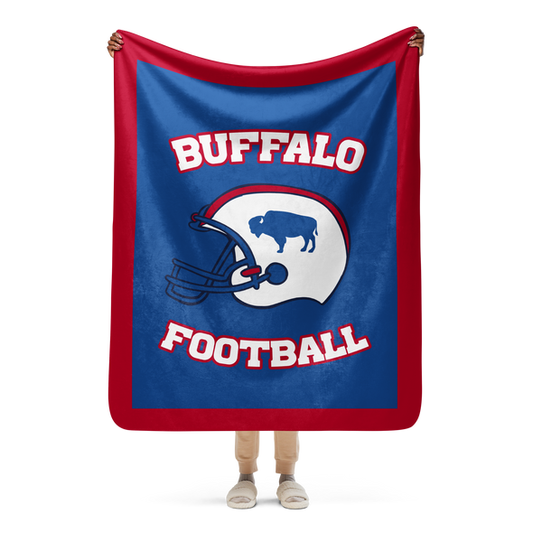 Winter 2023 Collection: "Buffalo Football" Sherpa blanket