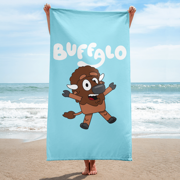 "Buffaloey" Beach Towel