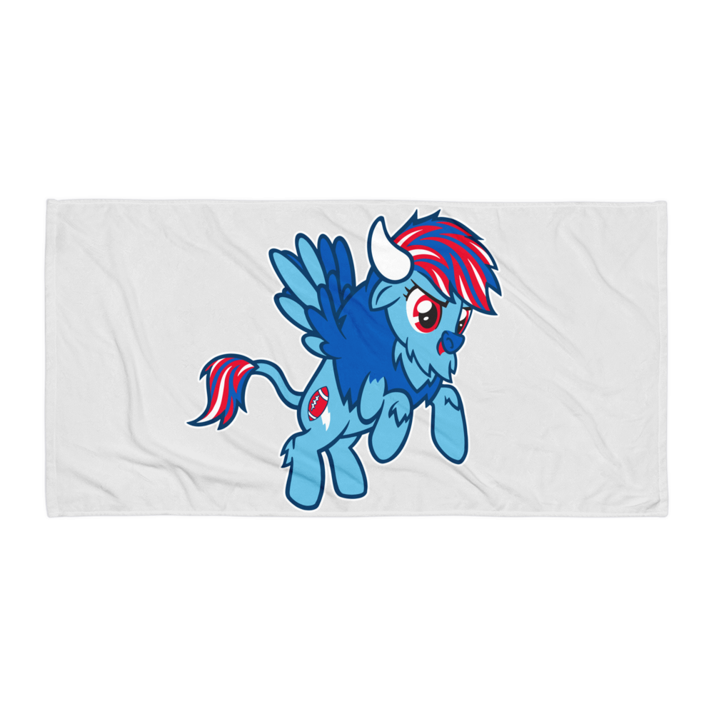 "My Little Buffalo" Beach Towel