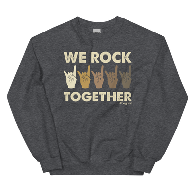 Official Nick Harrison "We Rock Together" Sweatshirt (Dark Heather)