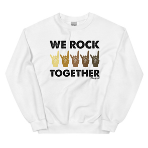 Official Nick Harrison "We Rock Together" Sweatshirt (White)