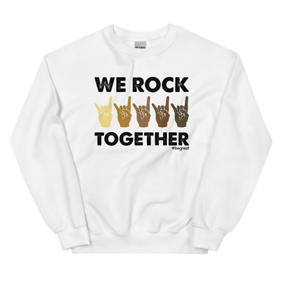 Official Nick Harrison "We Rock Together" Sweatshirt (White)