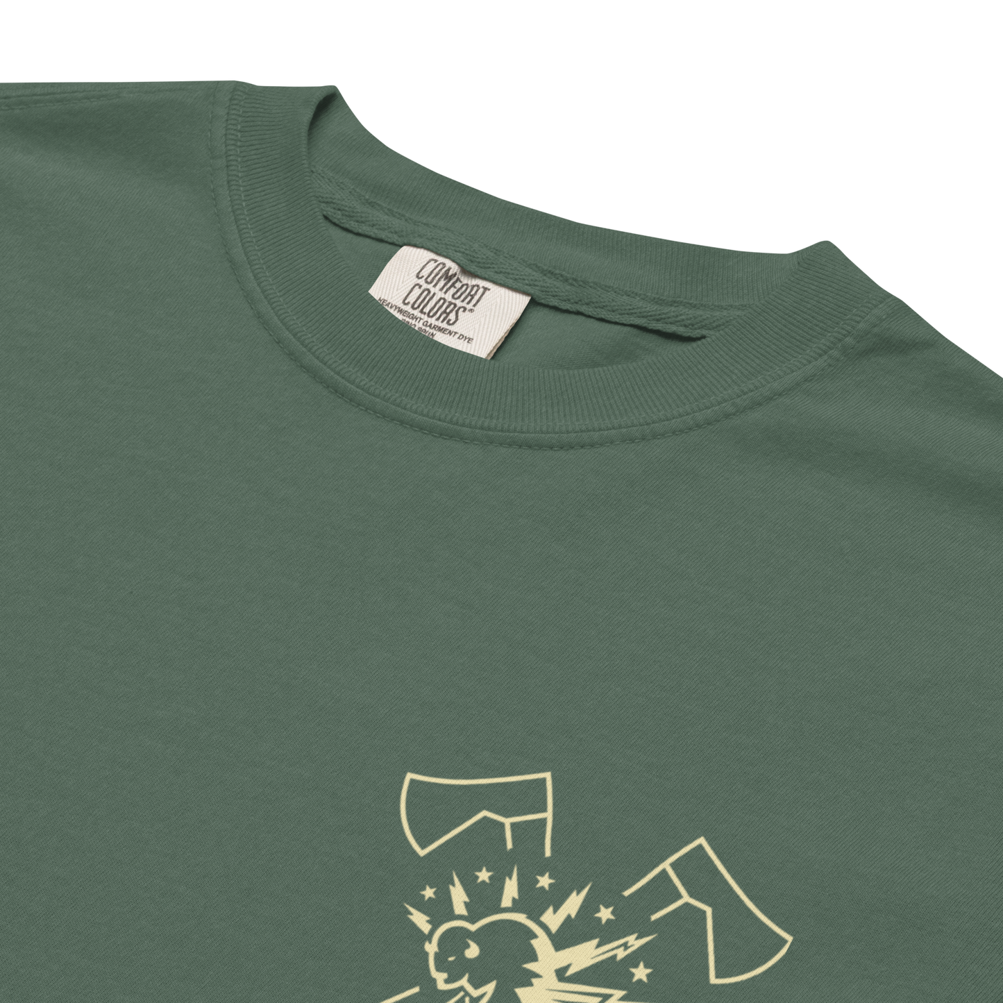 CHARGE: "Strike Hard" Premium Garment-Dyed Heavyweight T-Shirt