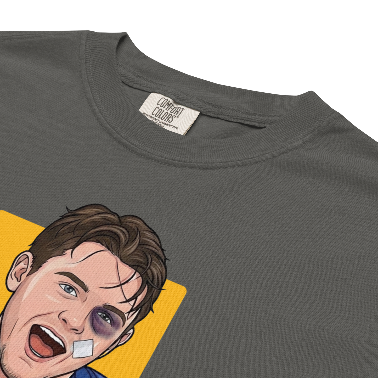 2 Goalies 1 Mic: "Benny the Brat" Premium Garment-Dyed Heavyweight T-Shirt (multiple color options)