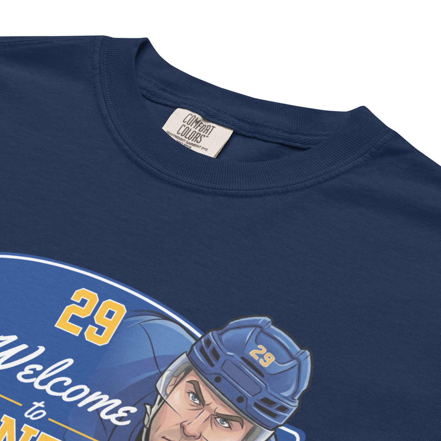 2 Goalies 1 Mic: "Malentown" Premium Garment-Dyed Heavyweight T-Shirt (multiple color options)