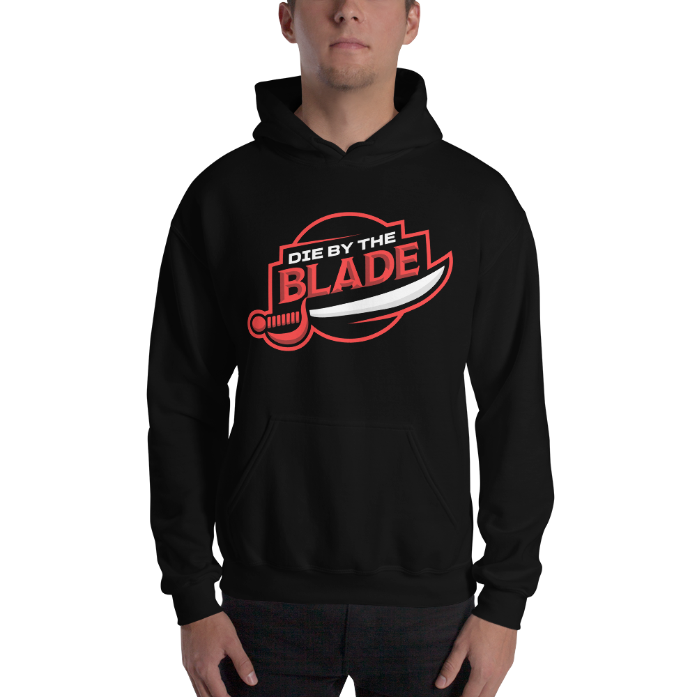 Die By the Blade - Logo Sweatshirt Hoody (Red and Black)