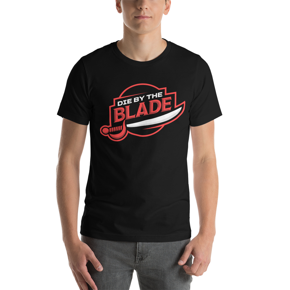 Die By the Blade - Unisex Logo T-Shirt (Red and Black)