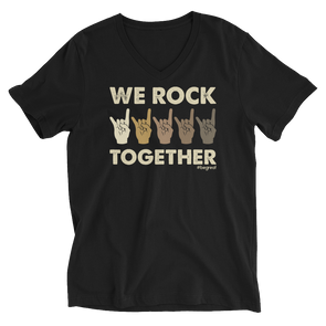 Official Nick Harrison "We Rock Together" V-Neck T-Shirt (Black)