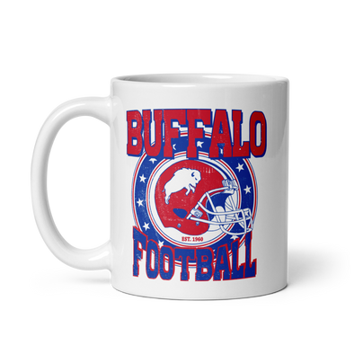 Exclusive Drinkware: "Buffalo Obsessed" White Glossy Mug