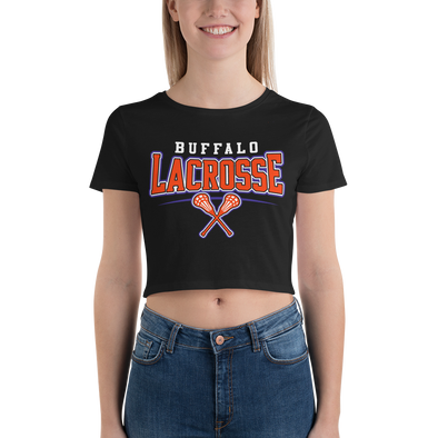 "Buffalo Lacrosse" Ladies Crop Tee