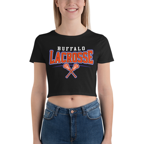 "Buffalo Lacrosse" Ladies Crop Tee