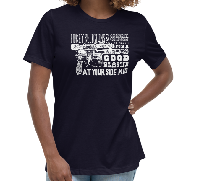 Ladies T-Shirt, Navy (100% cotton)