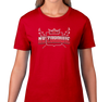 Ladies T-Shirt, Red (Polish version), 100% cotton