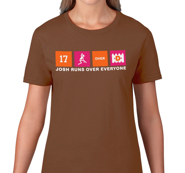 Ladies T-Shirt, Chestnut (100% cotton)
