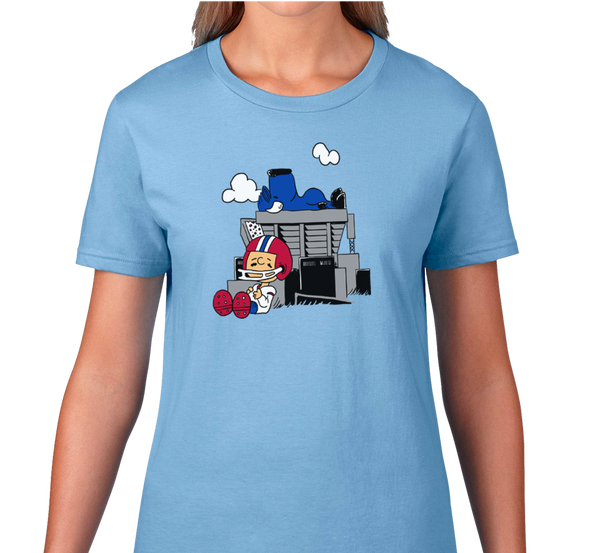 Ladies T-Shirt, Caribbean Blue (100% cotton)