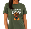 Ladies T-Shirt, Military Green (100% cotton)