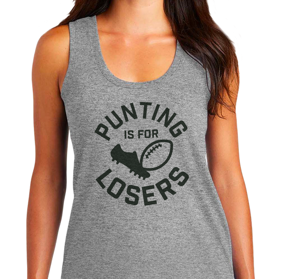 Ladies Racerback Tank, Grey Frost (50% polyester, 25% cotton, 25% rayon)