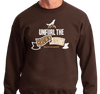 Crewneck Sweatshirt, Brown (50% cotton, 50% polyester)