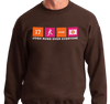 Crewneck Sweatshirt, Chocolate (50% cotton, 50% polyester)