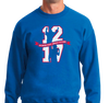 Crewneck Sweatshirt, Royal (50% cotton, 50% polyester)