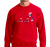 Crewneck Sweatshirt, Red (50% cotton, 50% polyester)