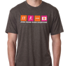 Tri-Blend T-Shirt, Macchiato (50% polyester, 25% cotton, 25% rayon)