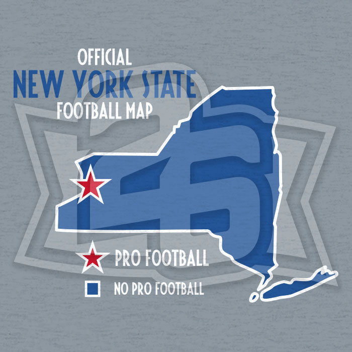 "NYS Football Map" Youth T-Shirt (multiple color options)