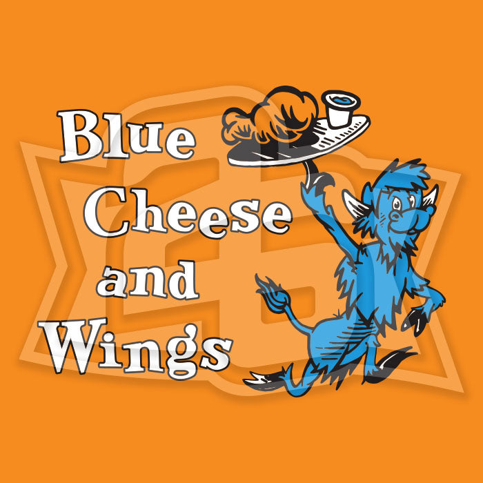 Hall of Fame: "Blue Cheese and Wings" Ladies T-Shirt