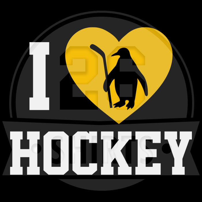 "I Heart Pittsburgh Hockey" Ladies T-Shirt