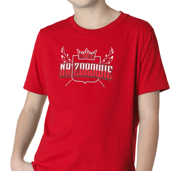 Youth T-Shirt, Red (Polish version), 100% cotton