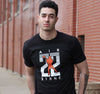Unisex T-Shirt, Black (100% cotton) Modeled by Buffalo forward Josh Byrne