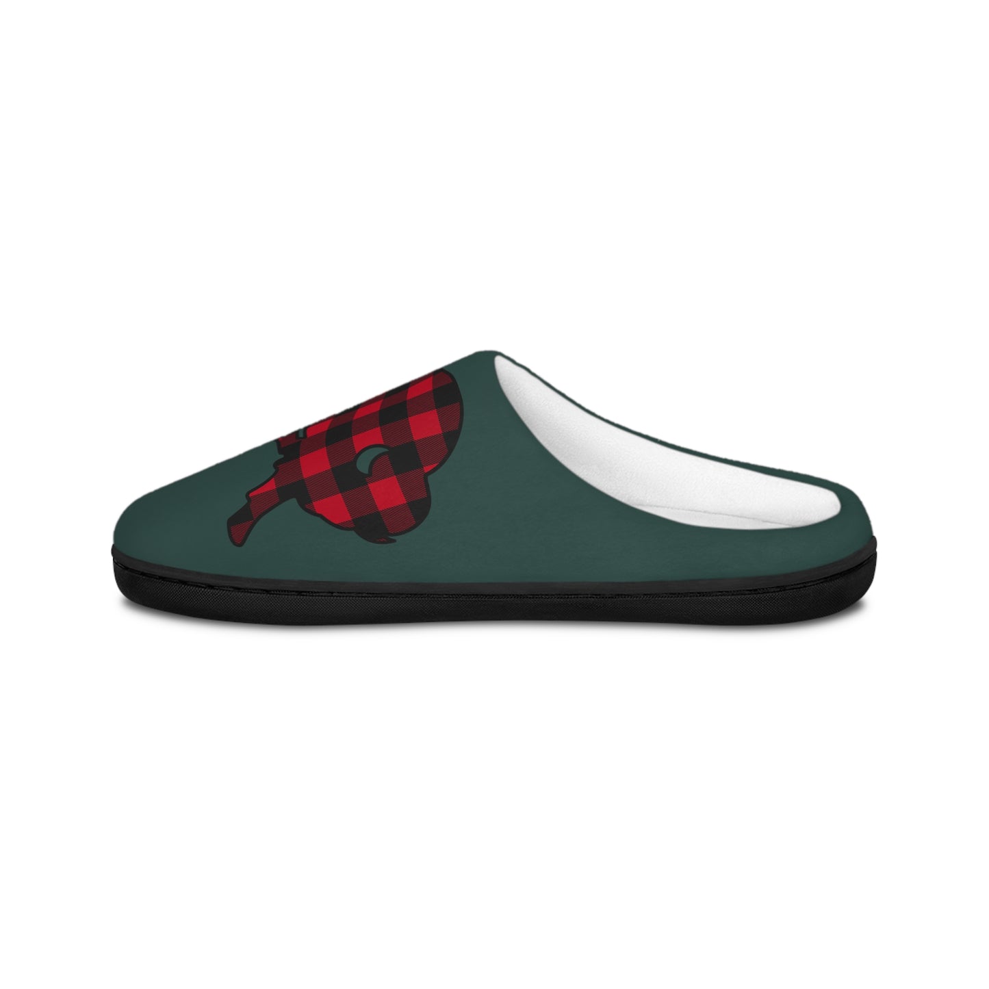 "Buffalo Plaid" Green Women's Slippers