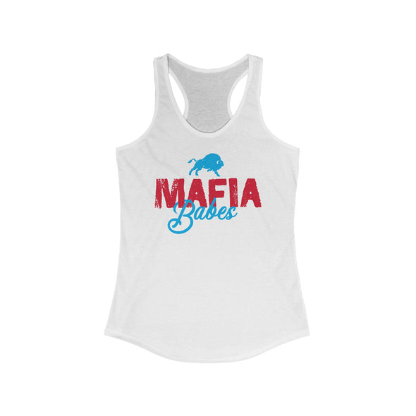 MAFIA Babes White Racerback Tank